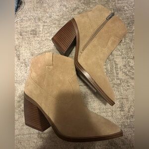 Vince Camuto Suede Western Booties